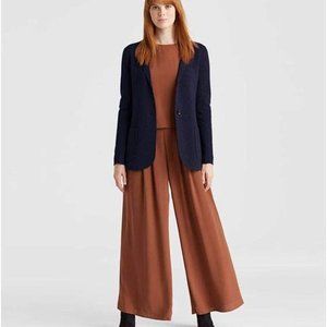 EILEEN FISHER Woman Notched Collar Cardigan Blazer
